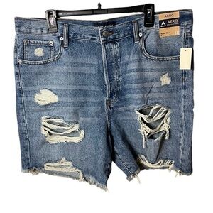 NWT Aeropostale Women’s Premium Air Dream Distressed Plus Size Skater Shorts